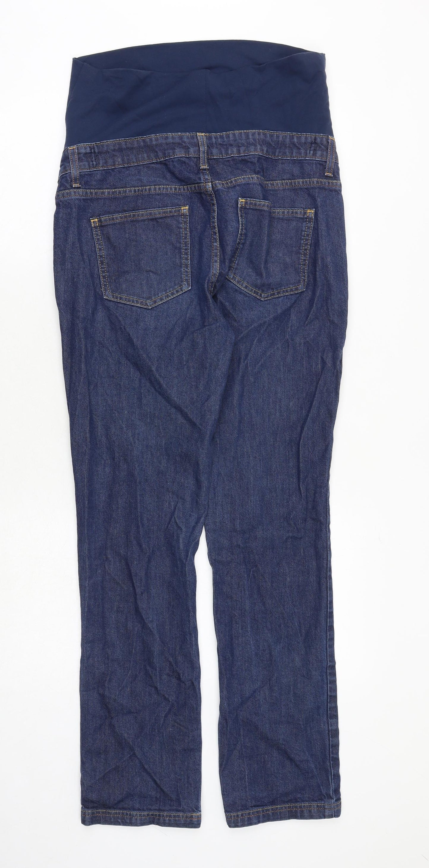 Boden Womens Blue Cotton Straight Jeans Size 10 Regular Zip