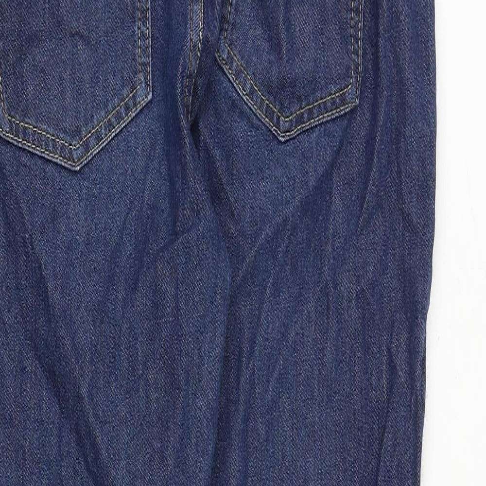 Boden Womens Blue Cotton Straight Jeans Size 10 Regular Zip
