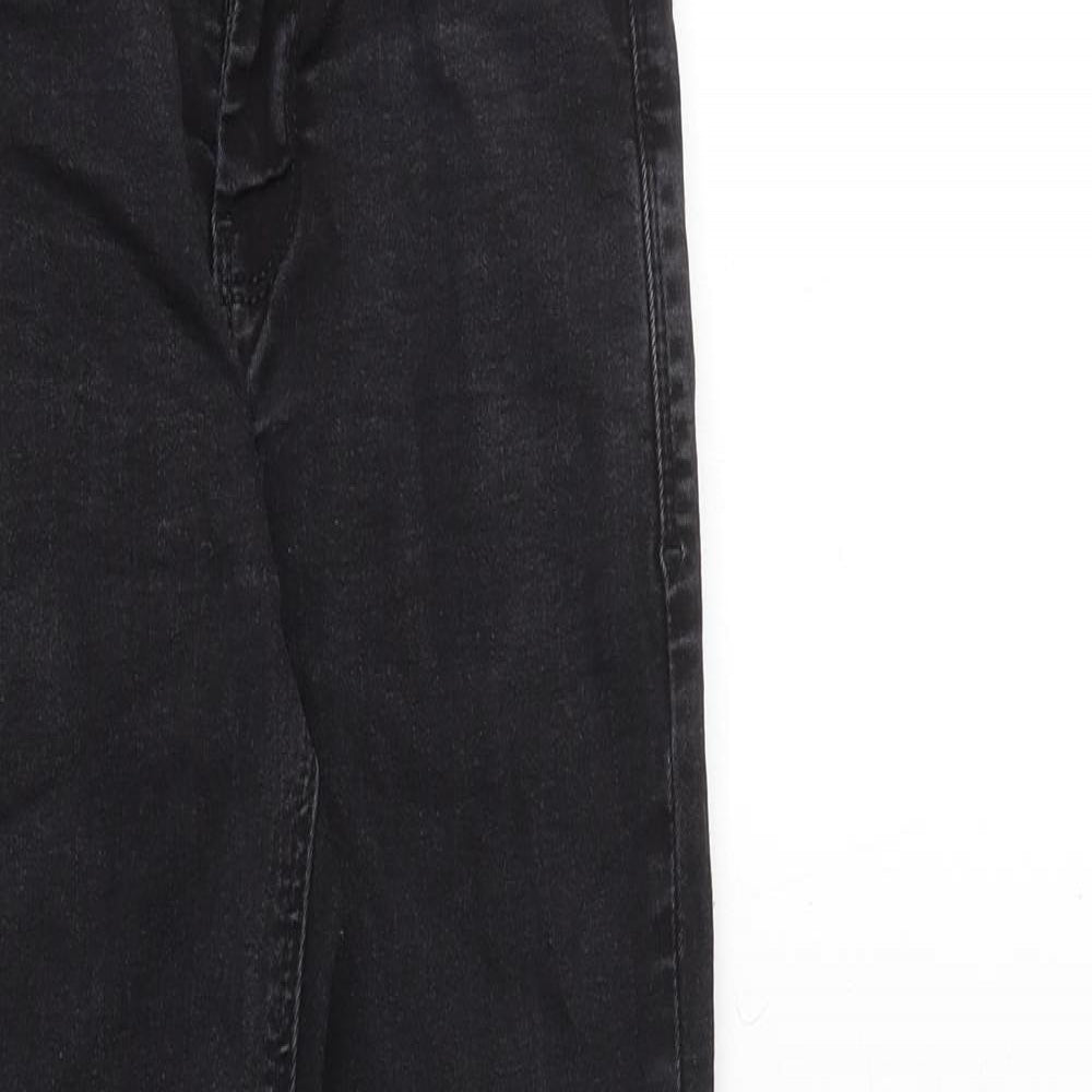 NEXT Boys Grey Cotton Skinny Jeans Size 11 Years Regular Zip
