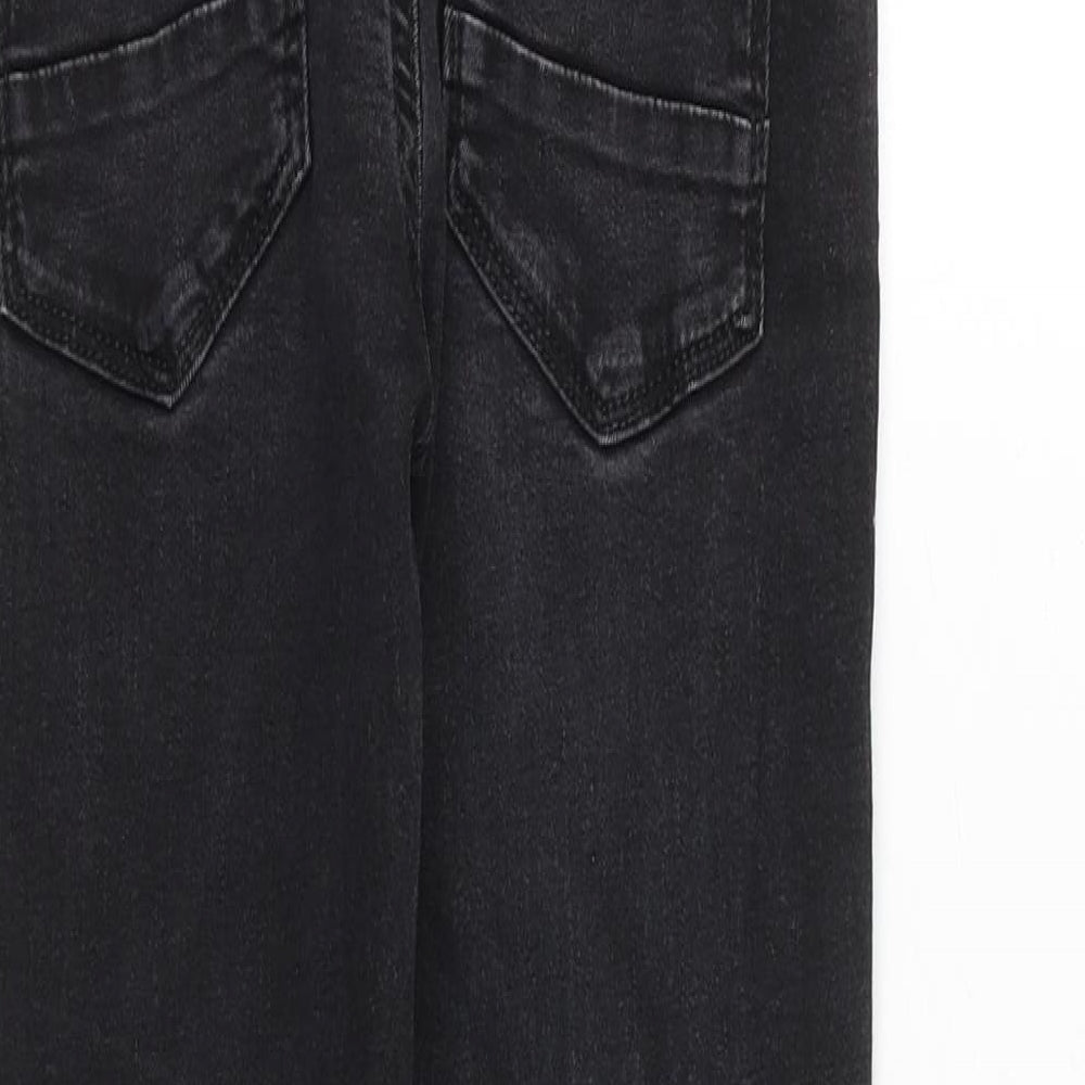 NEXT Boys Grey Cotton Skinny Jeans Size 11 Years Regular Zip