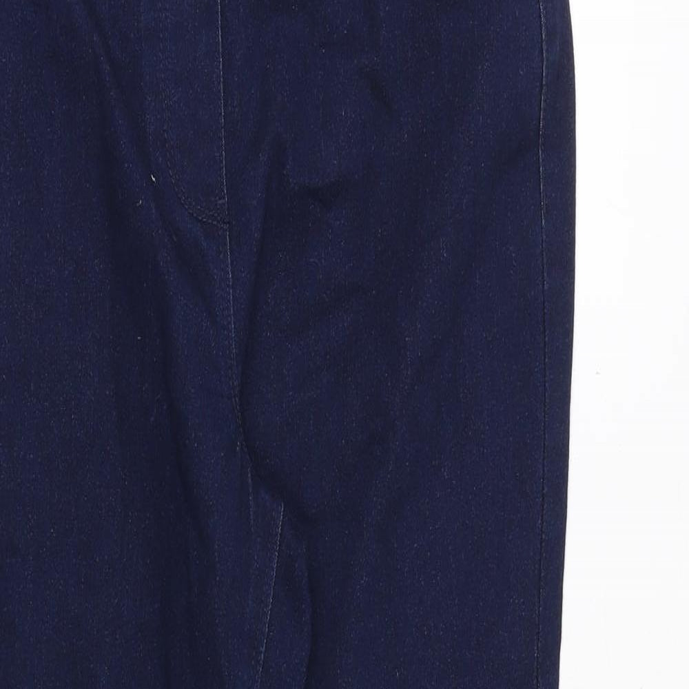 M&Co Womens Blue Cotton Jegging Jeans Size 12 Regular