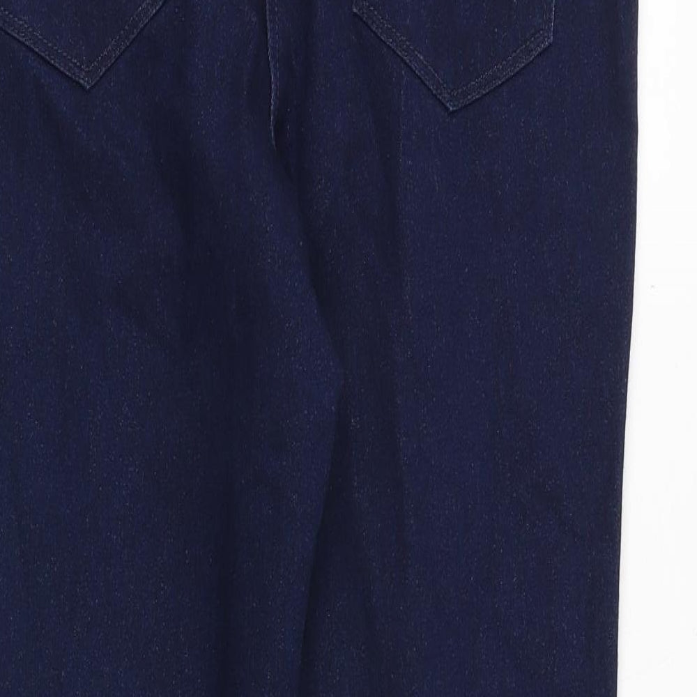 M&Co Womens Blue Cotton Jegging Jeans Size 12 Regular