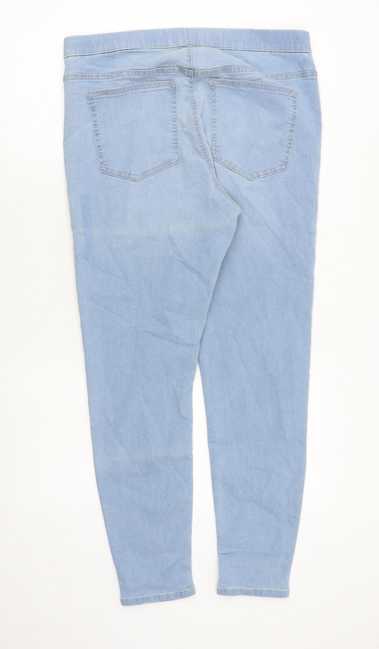 Marks and Spencer Womens Blue Cotton Jegging Jeans Size 16 Regular