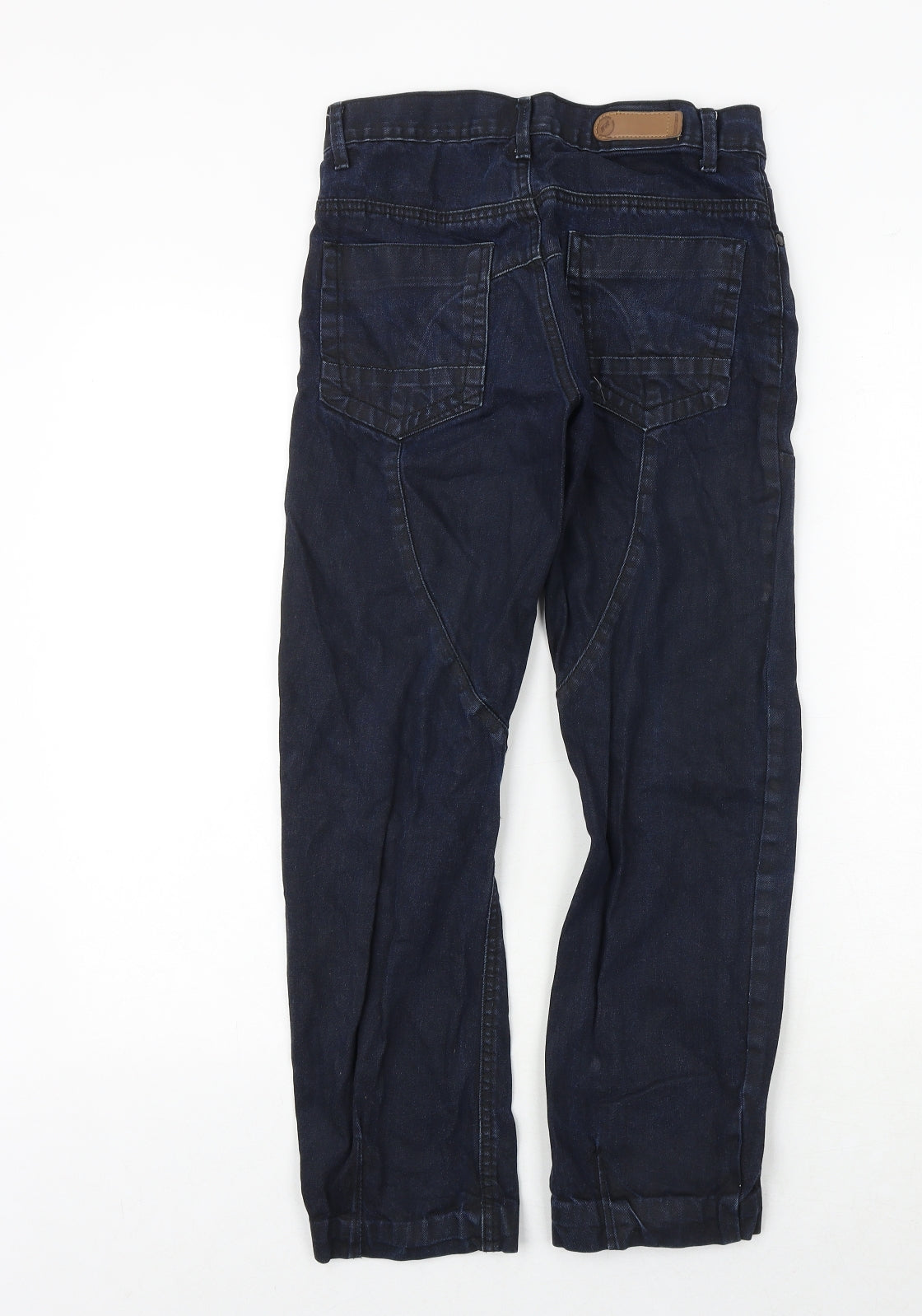 Rebel Boys Blue 100% Cotton Straight Jeans Size 11-12 Years Regular Zip
