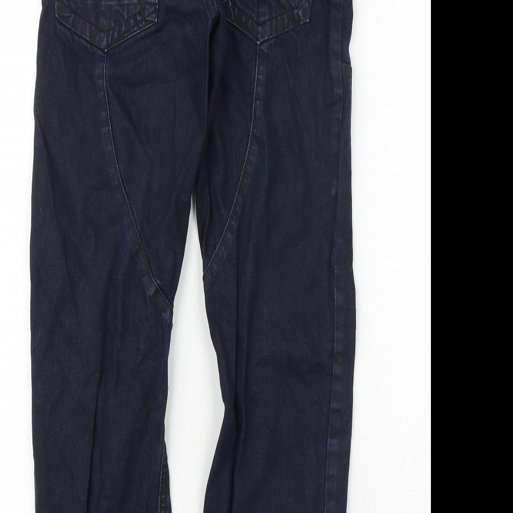 Rebel Boys Blue 100% Cotton Straight Jeans Size 11-12 Years Regular Zip