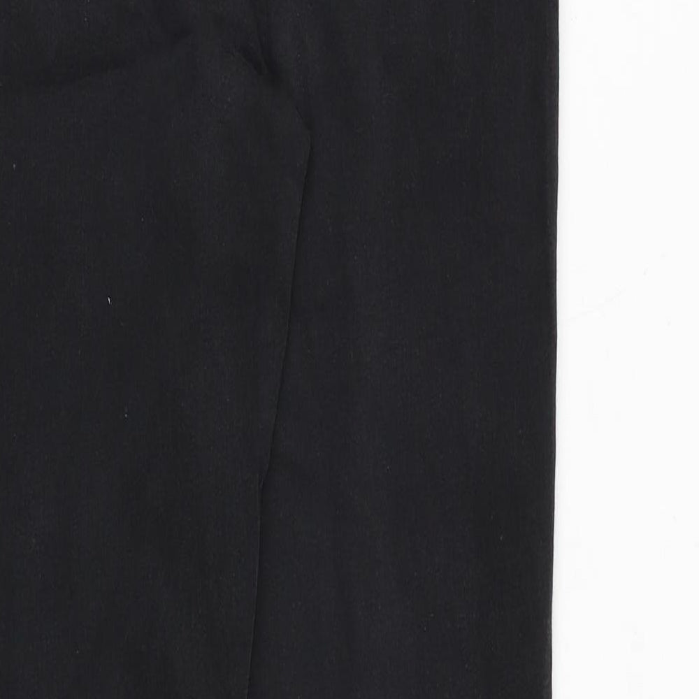 Marks and Spencer Womens Black Cotton Skinny Jeans Size 12 Regular Zip