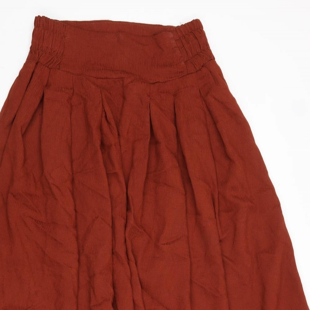 Outfitters Womens Brown Polyester Peasant Skirt Size M