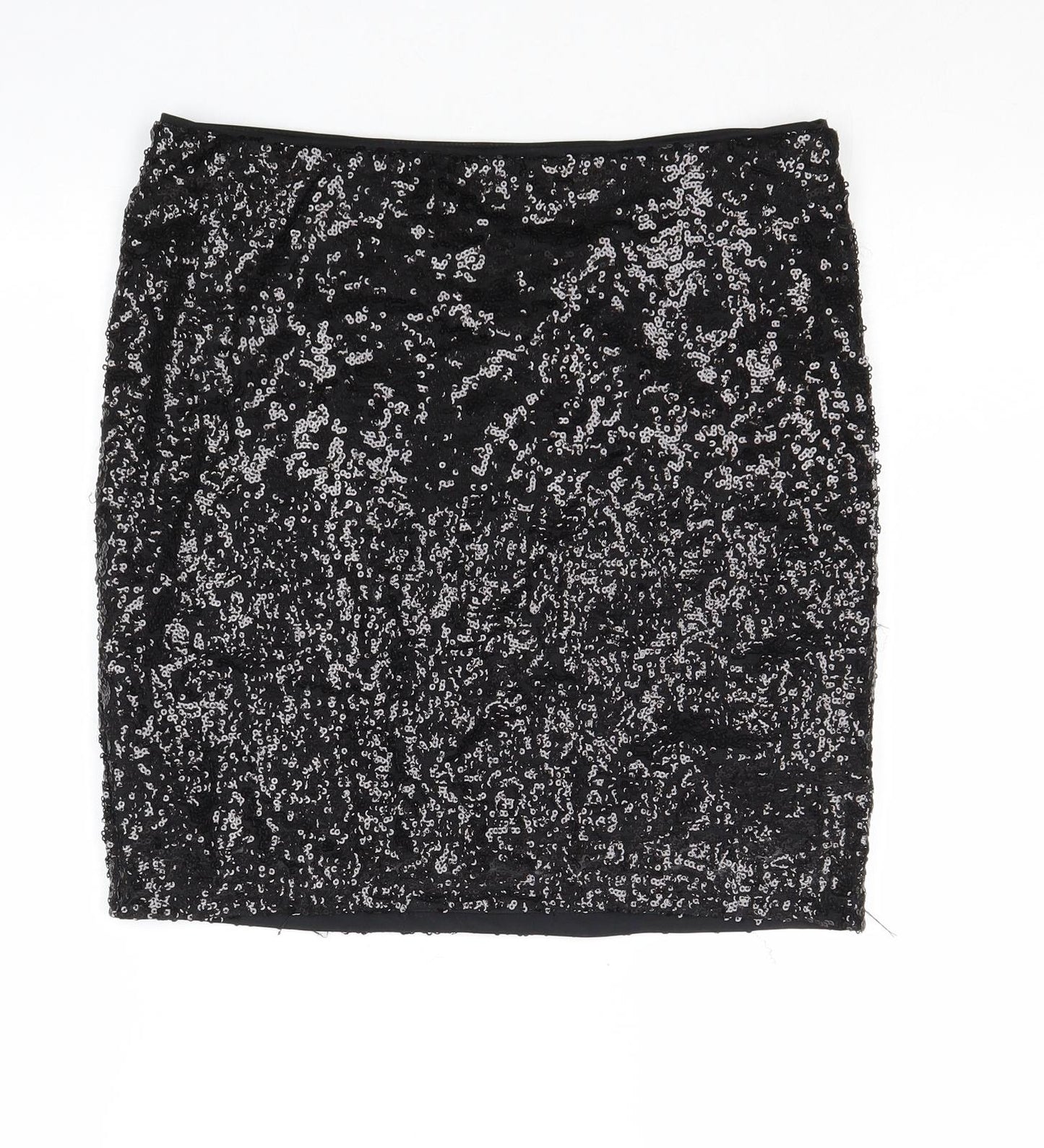 Divided by H&M Womens Black Polyester A-Line Skirt Size M