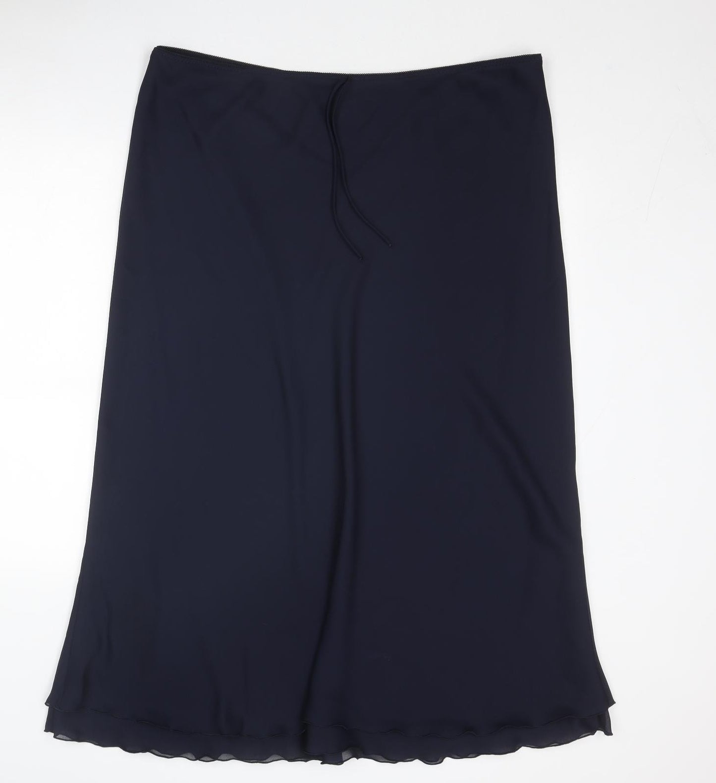 Bonmarché Womens Blue Polyester Swing Skirt Size 24