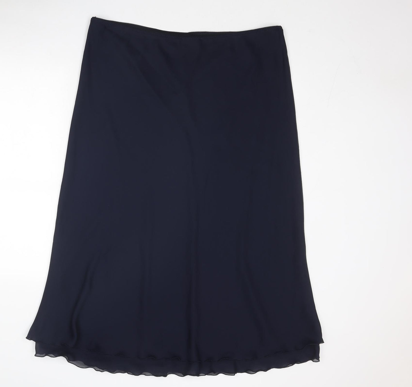 Bonmarché Womens Blue Polyester Swing Skirt Size 24