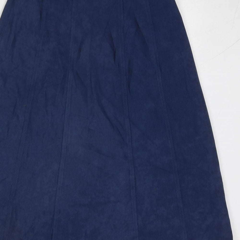 Alexon Womens Beige Viscose Swing Skirt Size 12 Zip