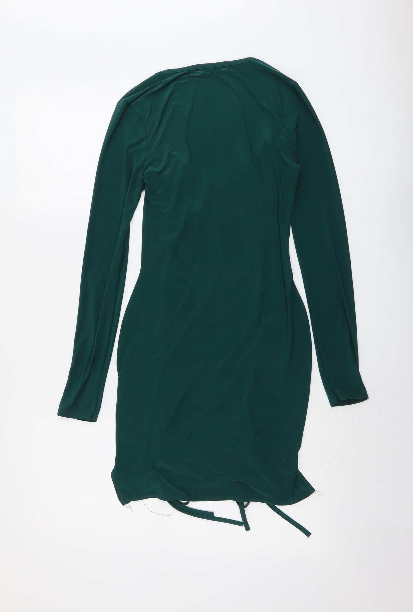 Femme Luce Womens Green Polyester Shift Size 10 Round Neck Pullover