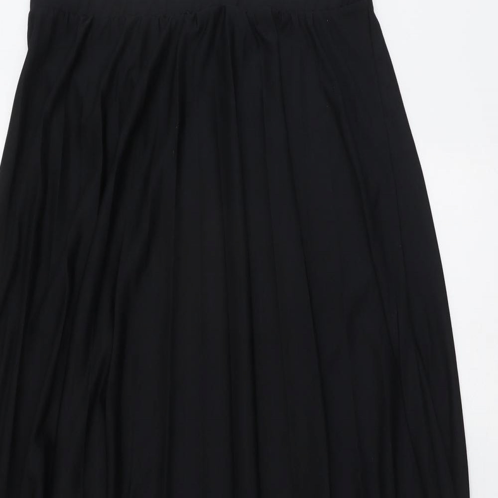 ASOS Womens Black Polyester Swing Skirt Size 14