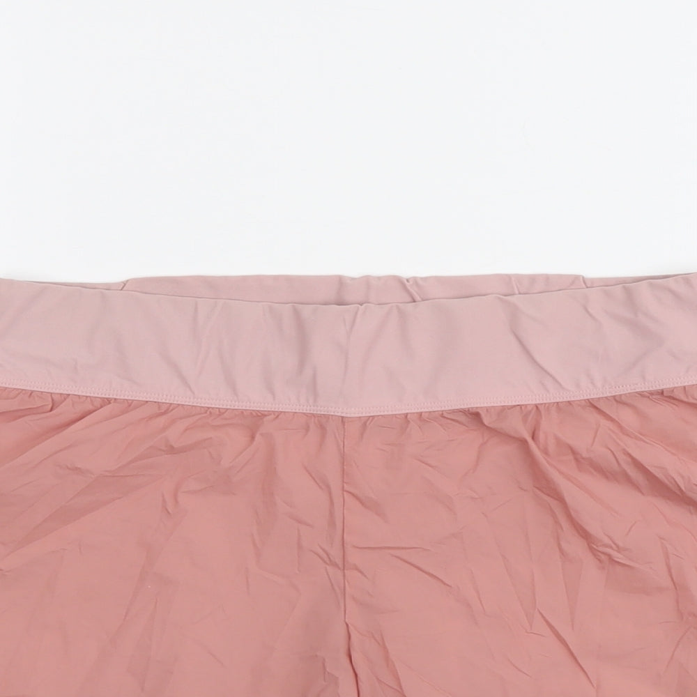 Peak Performance Womens Pink Polyamide Sweat Shorts Size M L4 in Regular