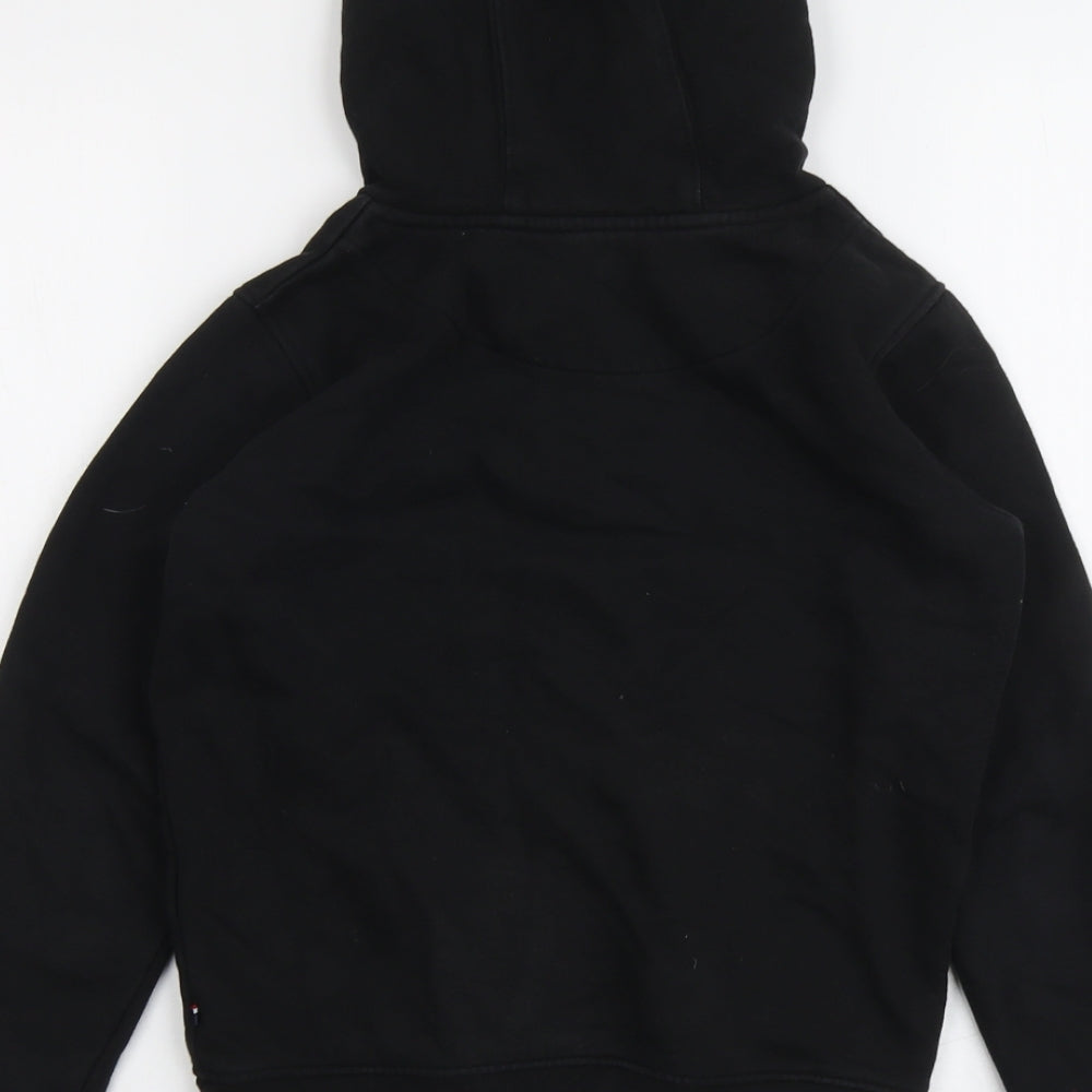 US Polo Assn. Boys Black Cotton Pullover Hoodie Size 9-10 Years Pullover