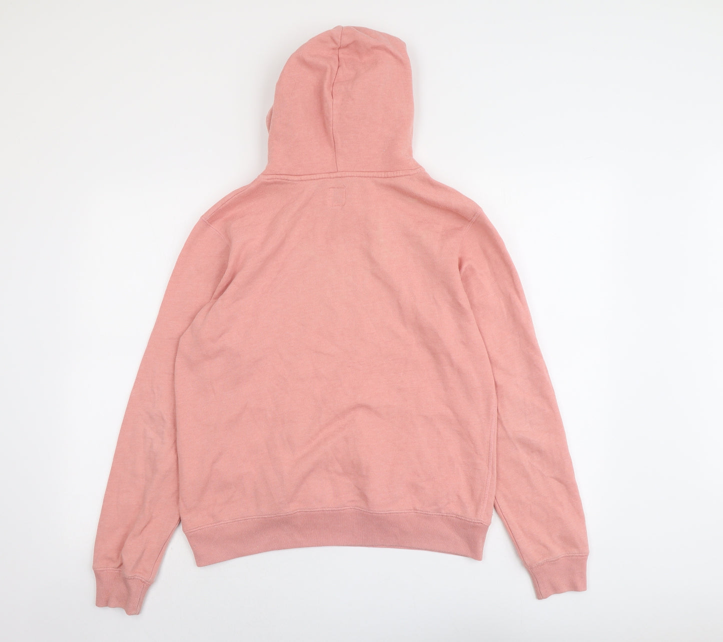Jack Wills Womens Pink Cotton Pullover Hoodie Size 12 Pullover