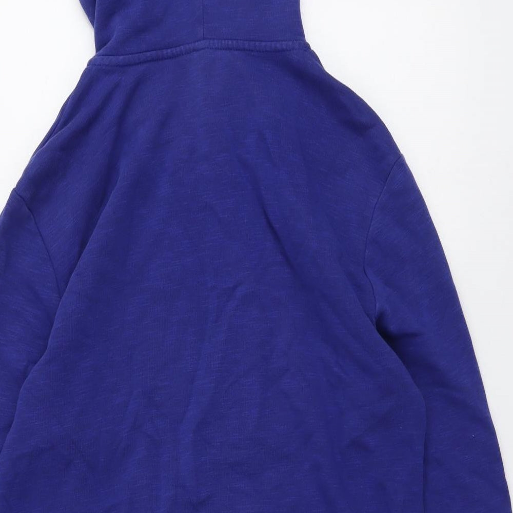 H&M Mens Blue Cotton Full Zip Hoodie Size M