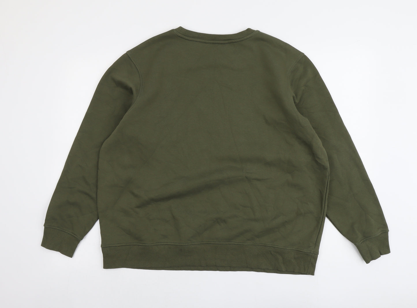 Marks and Spencer Womens Green Cotton Pullover Sweatshirt Size L Pullover - Merci