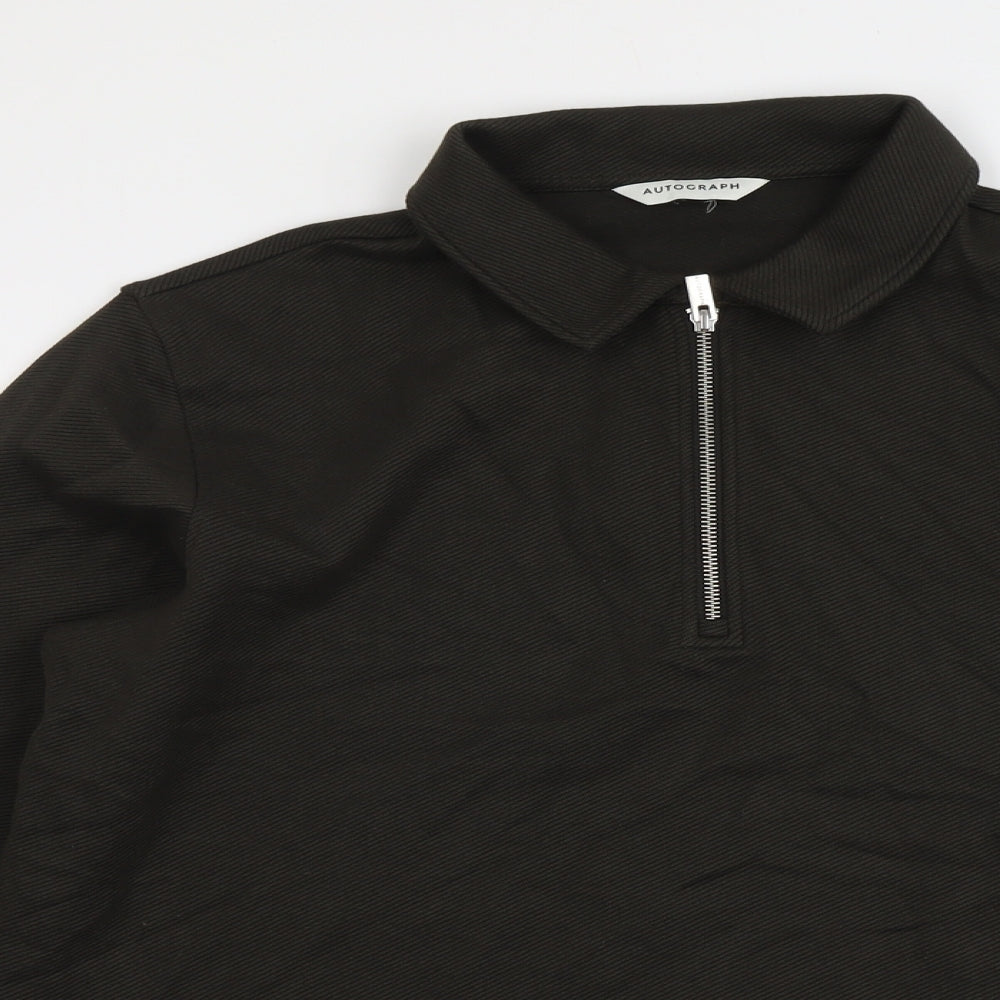 Autograph Mens Green Cotton Pullover Sweatshirt Size L