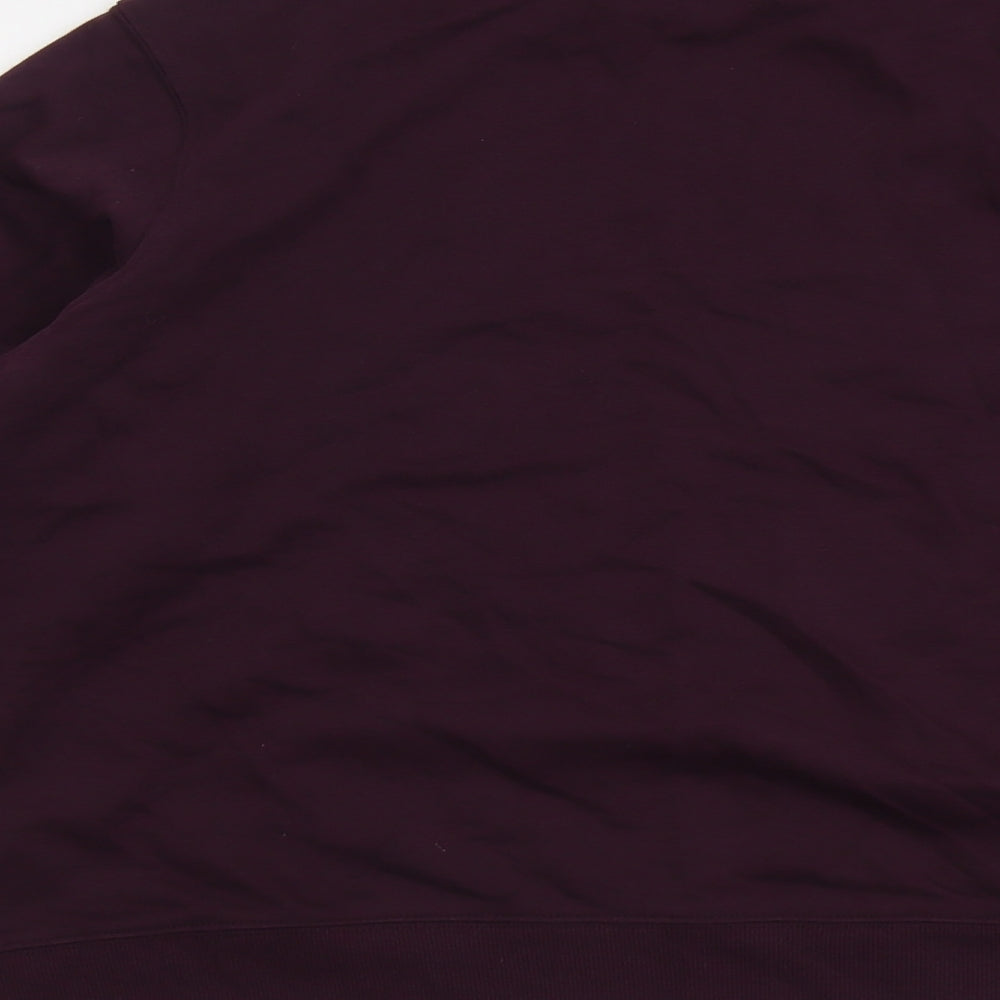 Marks and Spencer Womens Purple Cotton Pullover Sweatshirt Size L Pullover