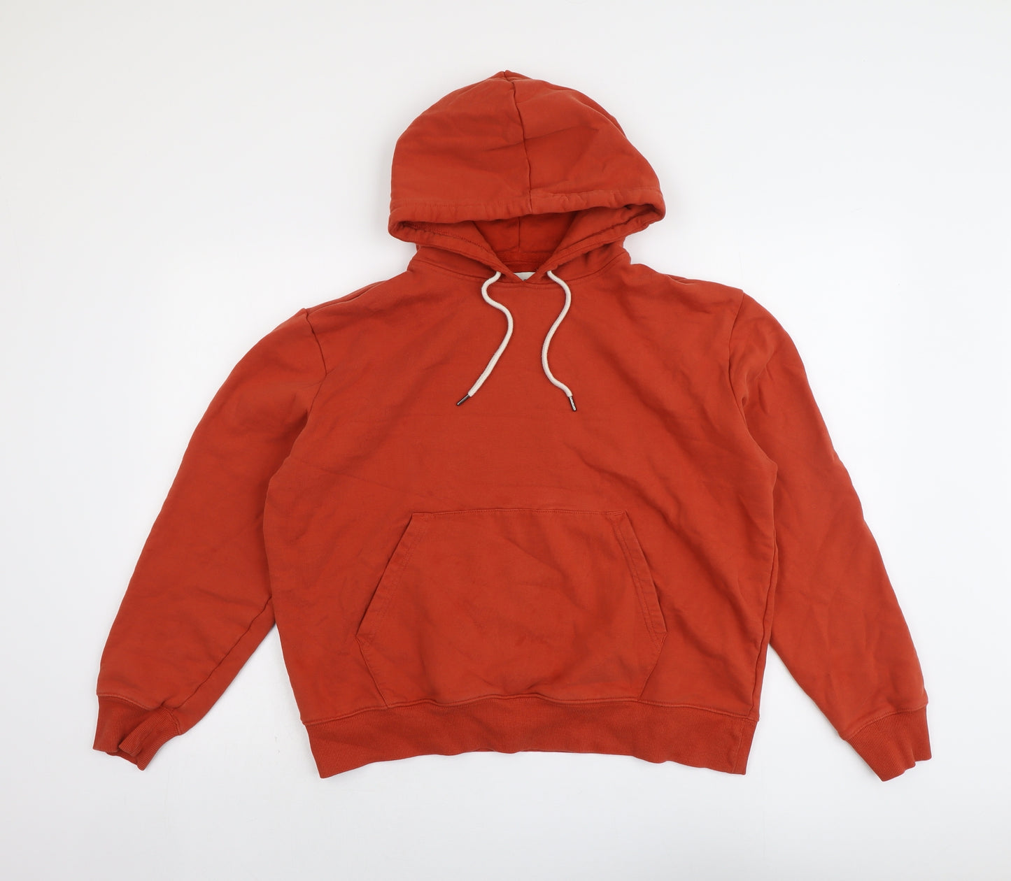 Marks and Spencer Womens Red Cotton Pullover Hoodie Size L Pullover