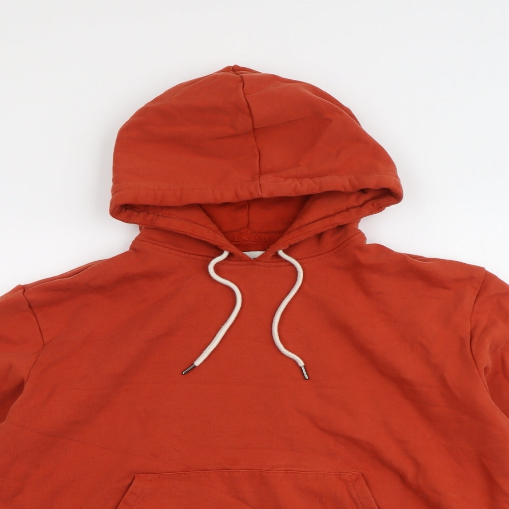 Marks and Spencer Womens Red Cotton Pullover Hoodie Size L Pullover