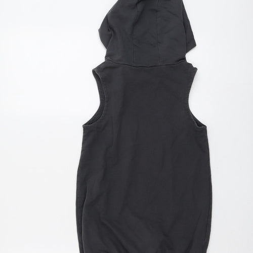 NEXT Girls Grey Cotton Pullover Hoodie Size 9 Years Pullover