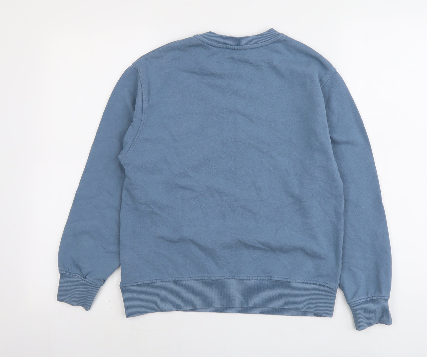 Zara Boys Blue Cotton Pullover Sweatshirt Size 13-14 Years Pullover
