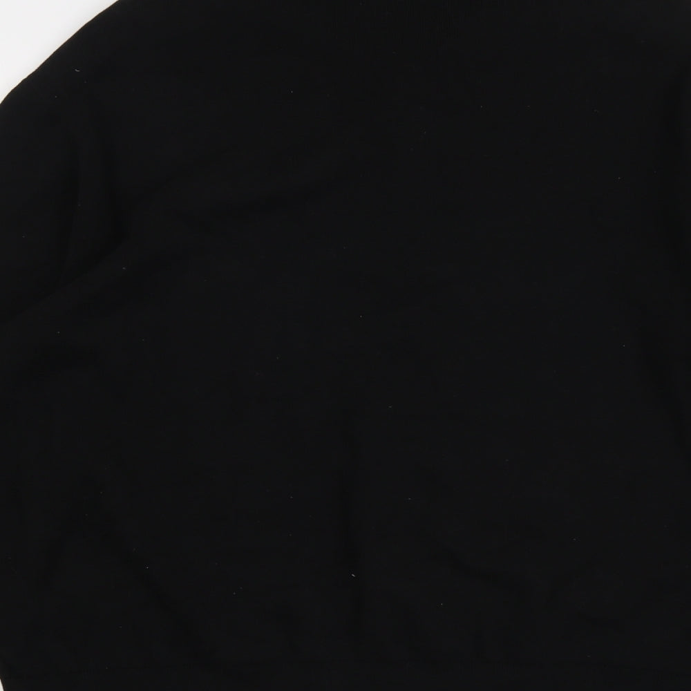 COS Mens Black Cotton Polo Size XL Collared Button