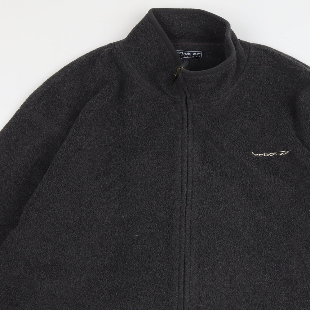 Reebok Mens Grey Jacket Size L Zip