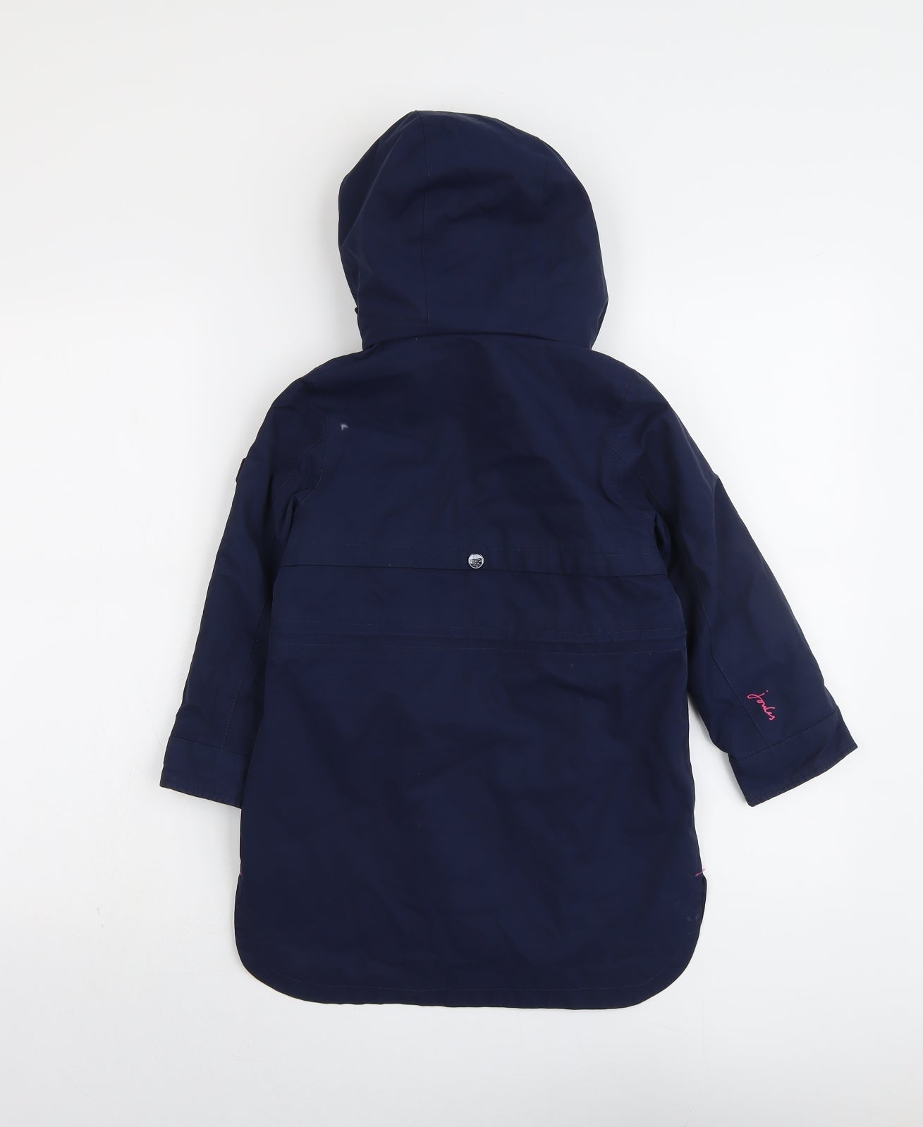 Joules Girls Blue Rain Coat Coat Size 5 Years Zip