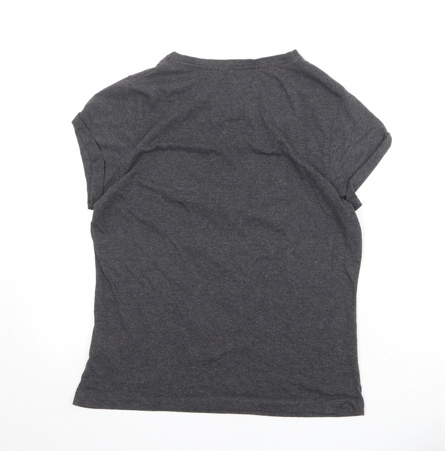 Disney Womens Green Cotton Basic T-Shirt Size S Round Neck - Waiting for the Weekend