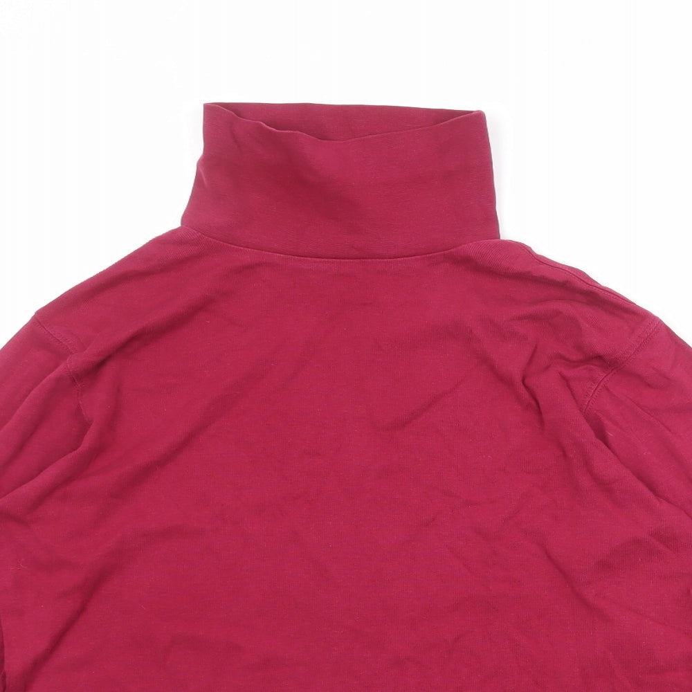 Cotton Traders Womens Pink 100% Cotton Pullover Sweatshirt Size L Pullover