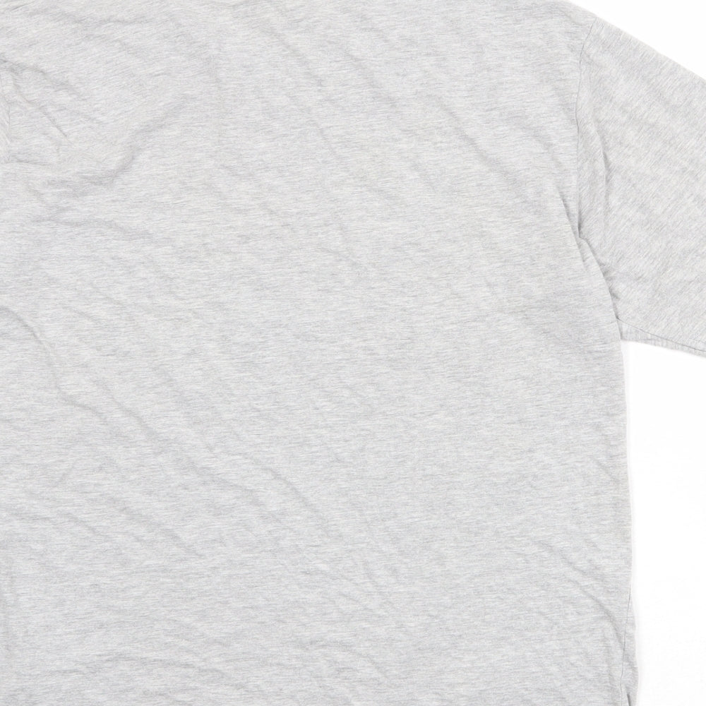 Harry Potter Mens Grey Cotton T-Shirt Size M Round Neck - Gryffindor Captain Quidditch Seeker