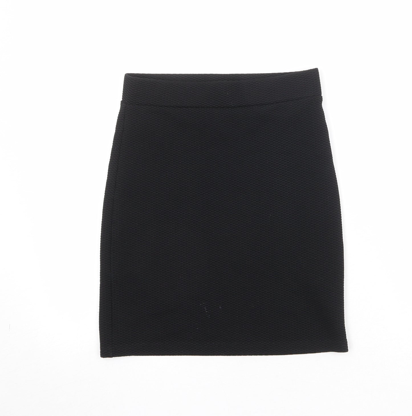 New Look Womens Black Polyester Bandage Skirt Size 8