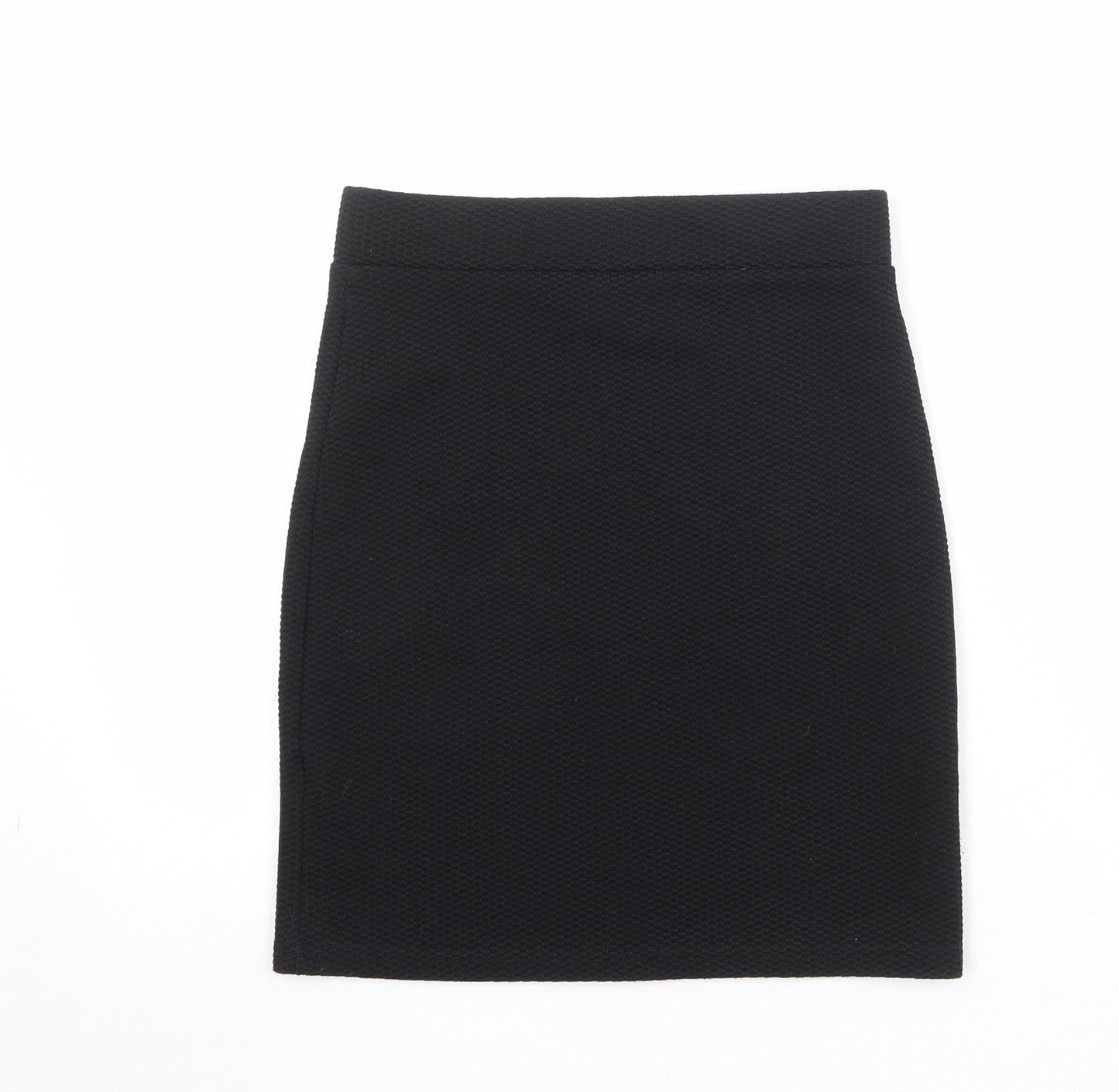 New Look Womens Black Polyester Bandage Skirt Size 8