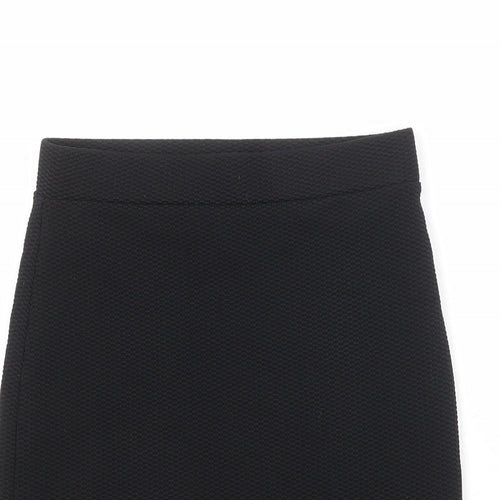 New Look Womens Black Polyester Bandage Skirt Size 8