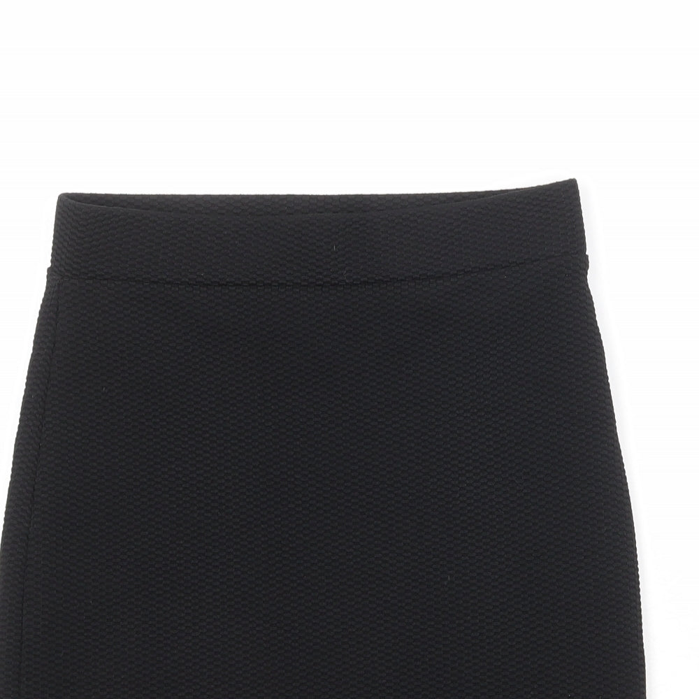 New Look Womens Black Polyester Bandage Skirt Size 8