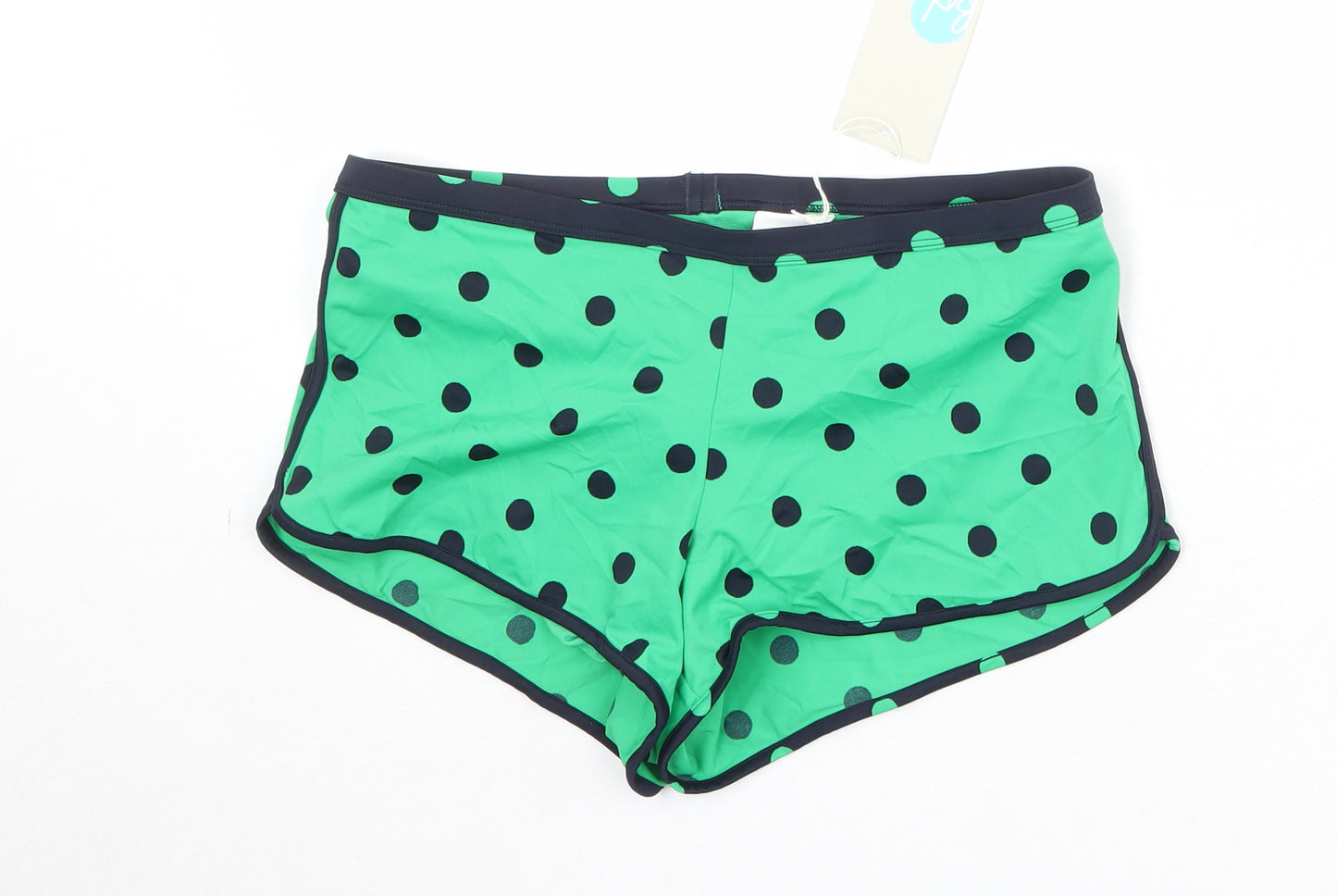 Boden Womens Green Polka Dot Nylon Swim Bottom Size 12