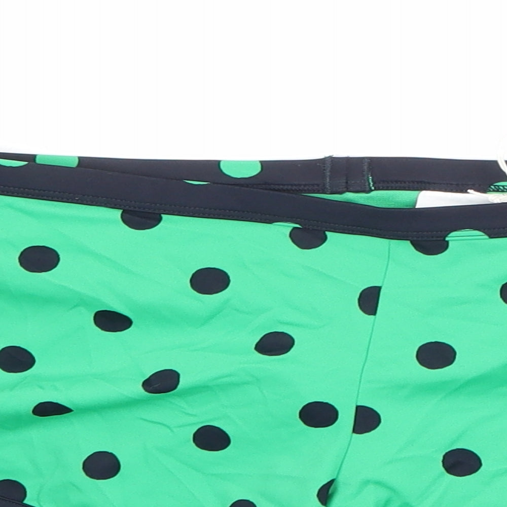 Boden Womens Green Polka Dot Nylon Swim Bottom Size 12