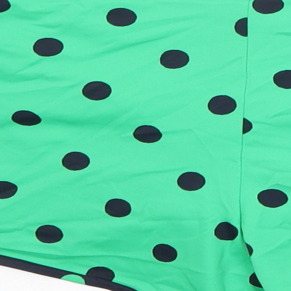 Boden Womens Green Polka Dot Nylon Swim Bottom Size 12