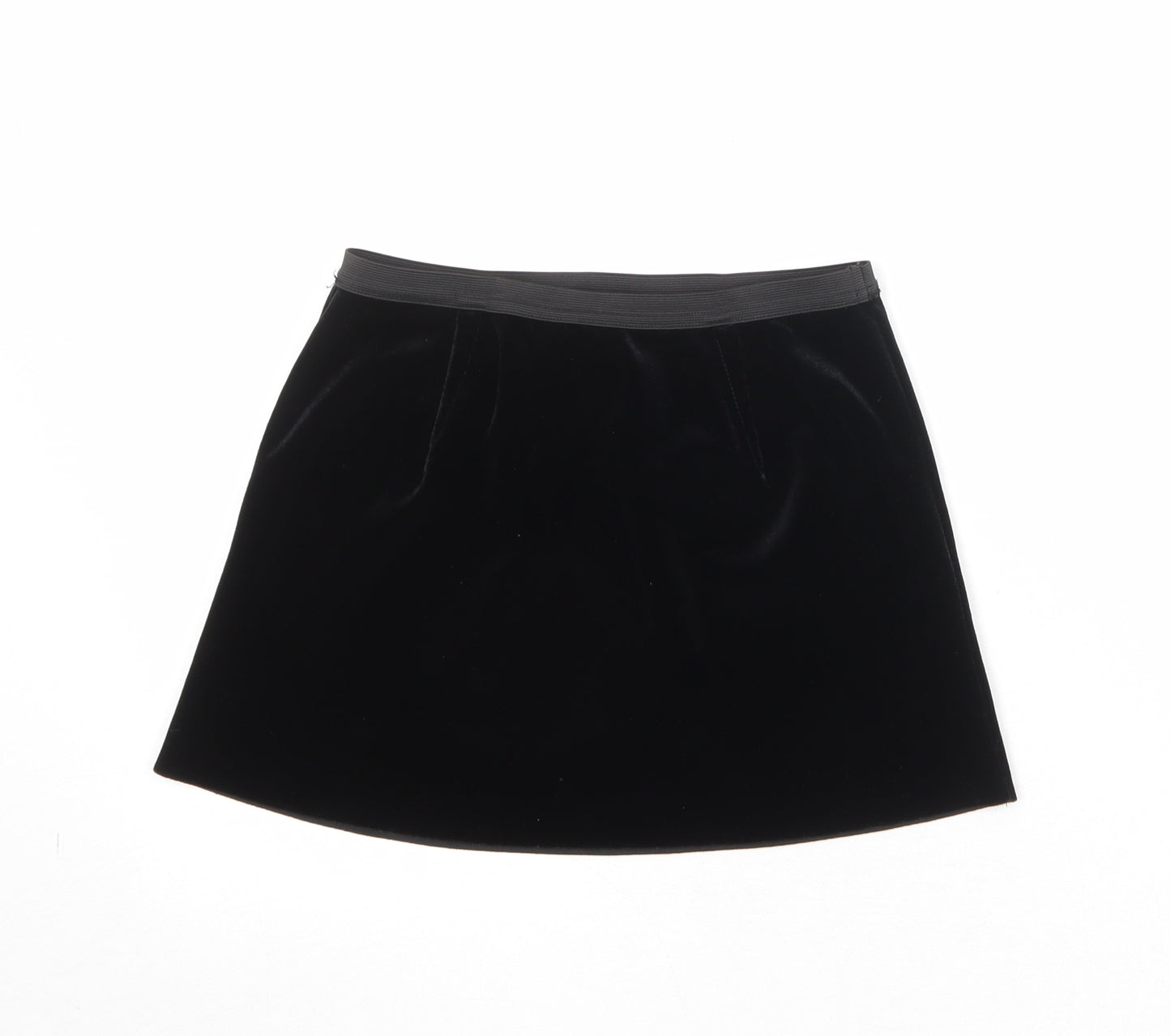 Topshop Womens Black Polyester Mini Skirt Size 8