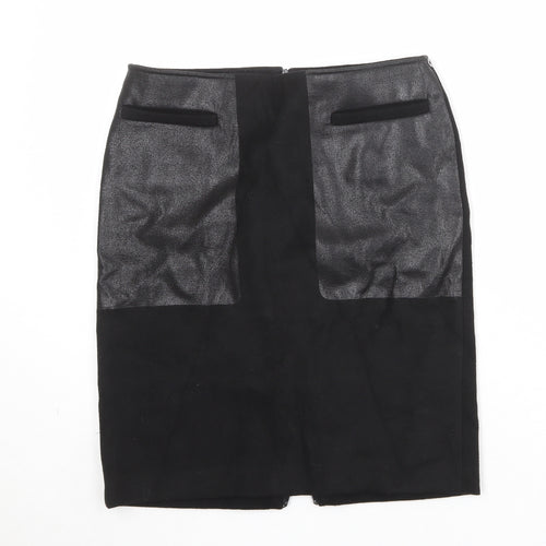 Penny Black Womens Black Polyester Straight & Pencil Skirt Size 10 Zip