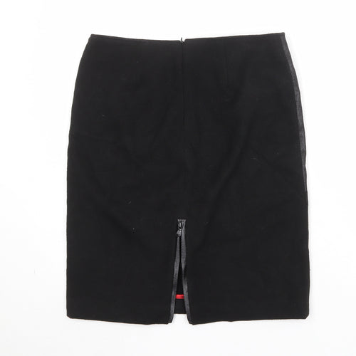 Penny Black Womens Black Polyester Straight & Pencil Skirt Size 10 Zip