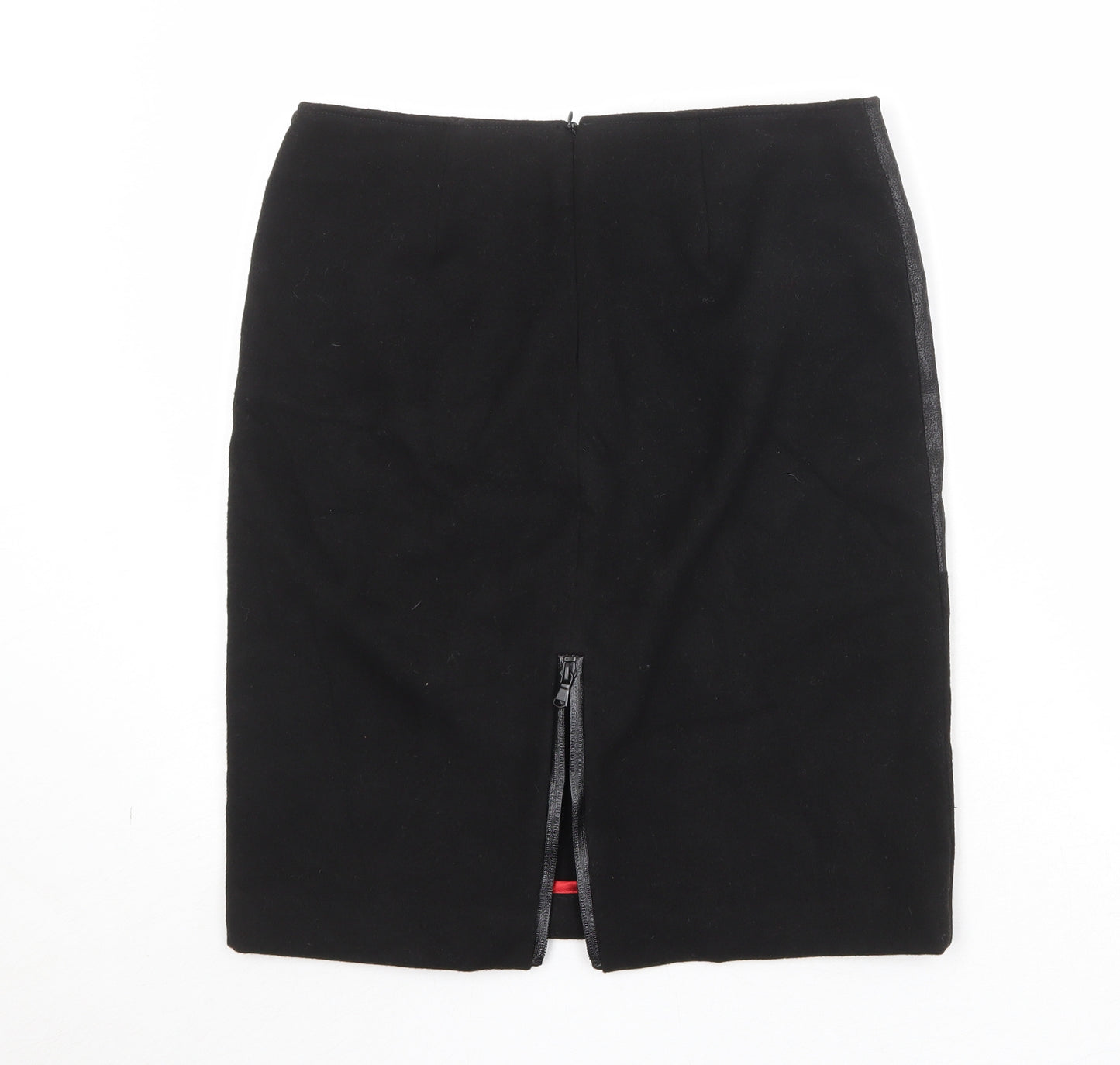 Penny Black Womens Black Polyester Straight & Pencil Skirt Size 10 Zip