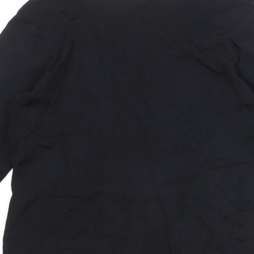 Berkertex Womens Black Round Neck Viscose Pullover Jumper Size 14