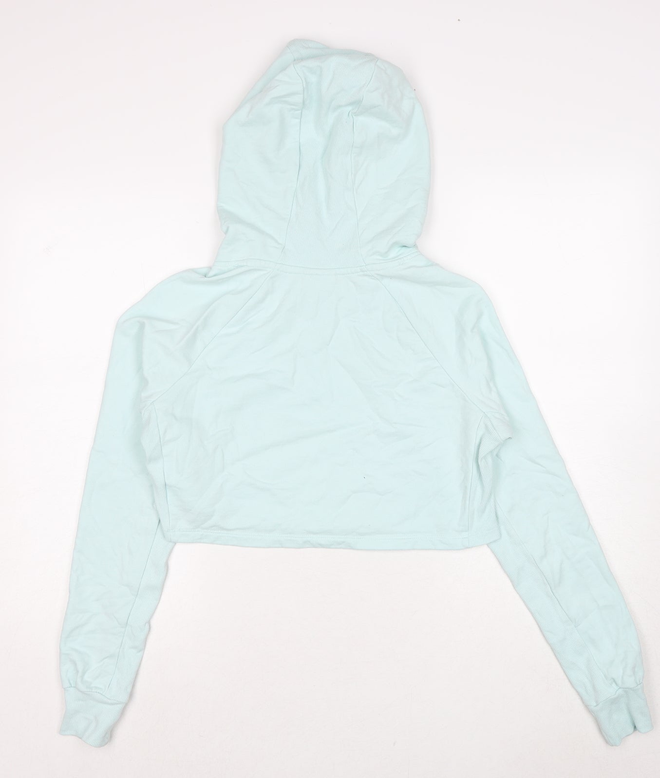 Gymshark Womens Blue Cotton Pullover Hoodie Size XS Pullover