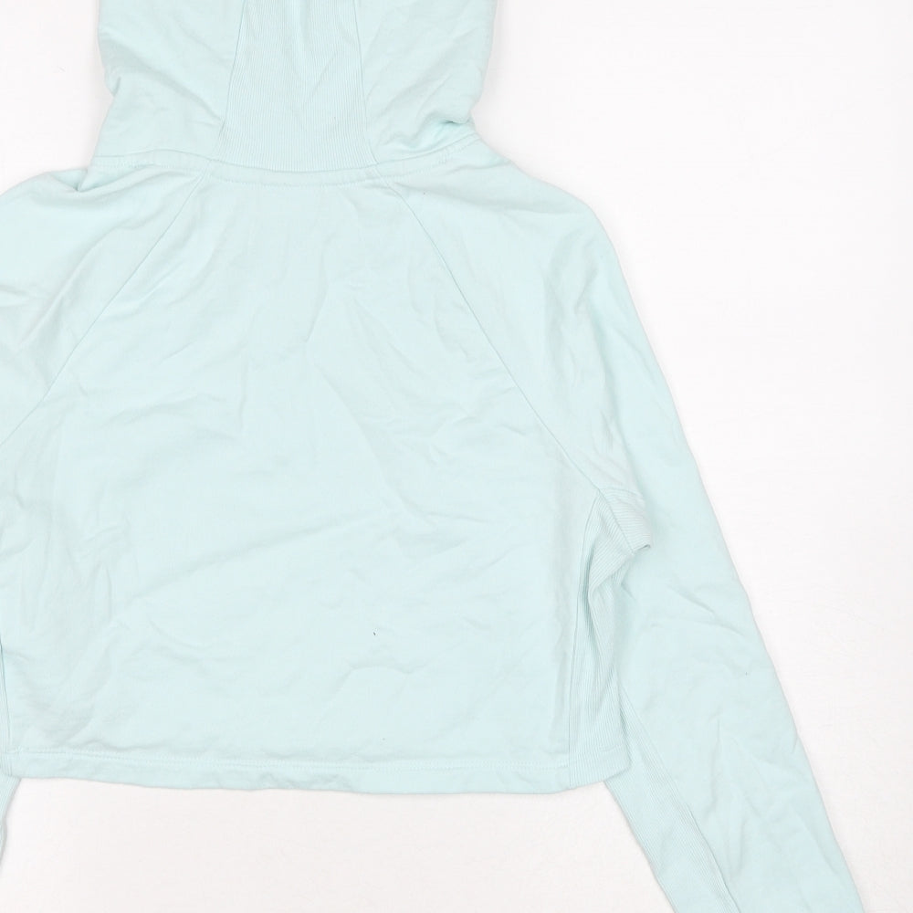 Gymshark Womens Blue Cotton Pullover Hoodie Size XS Pullover