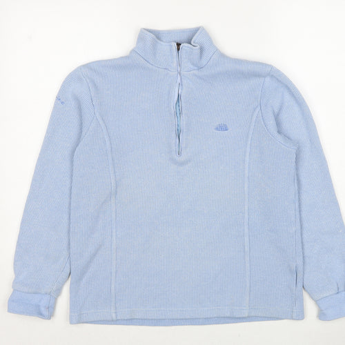 Cap Marine Womens Blue Cotton Pullover Sweatshirt Size M Pullover