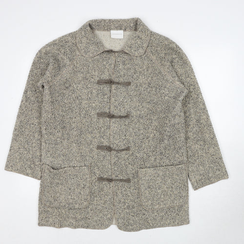 Liz Claiborne Womens Beige Jacket Size M Toggle